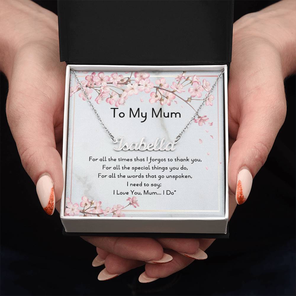 To My Mum Personalized Name Necklace, To My Mom Necklace, Mom Gift, Mom Necklace, Mom Birthday Gift, To Mum Gift, For Her, To My Mom