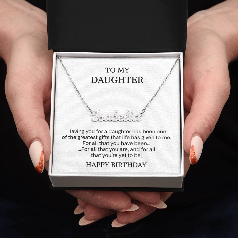 217 daugher name neckalce