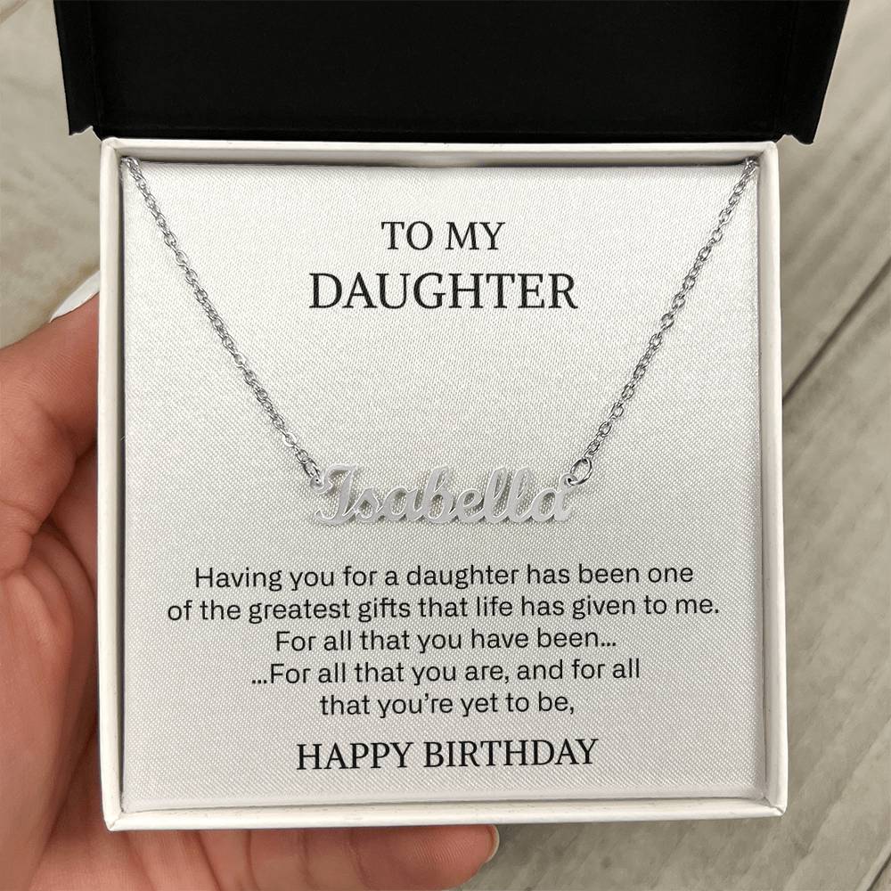 217 daugher name neckalce