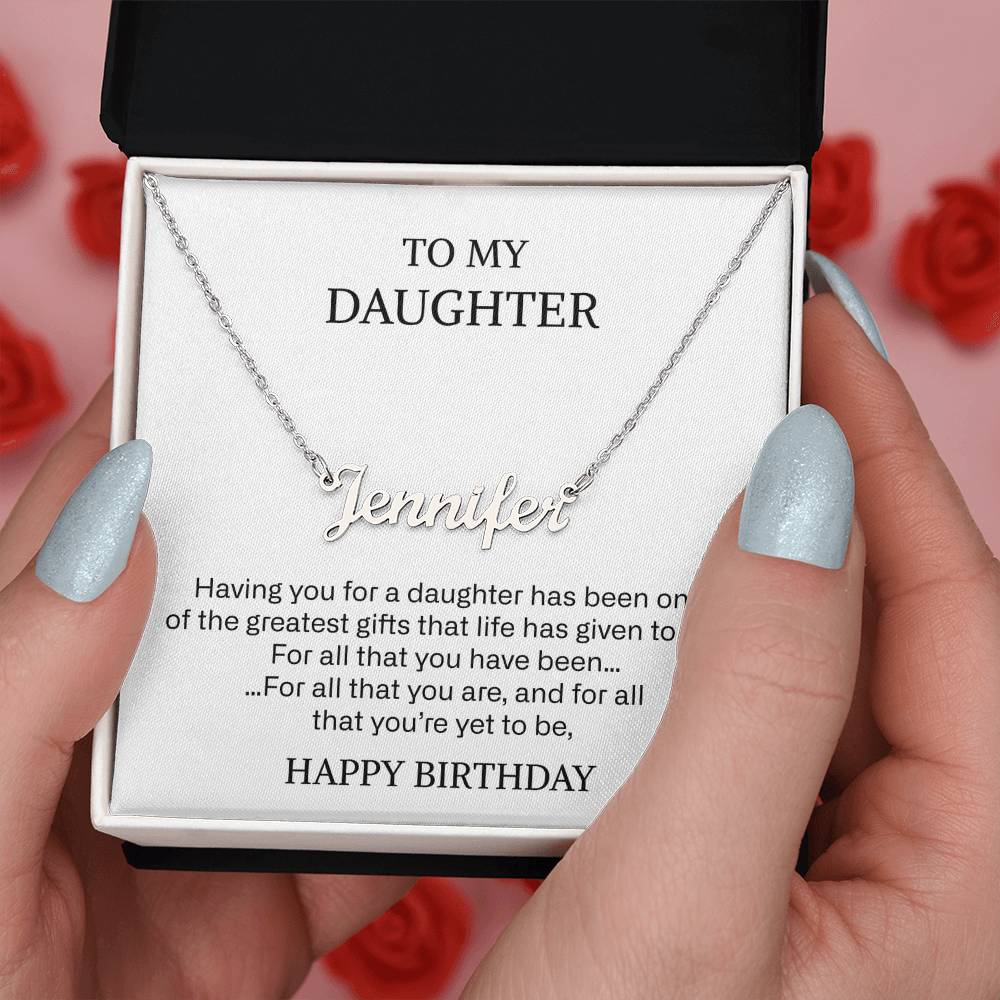 217 daugher name neckalce