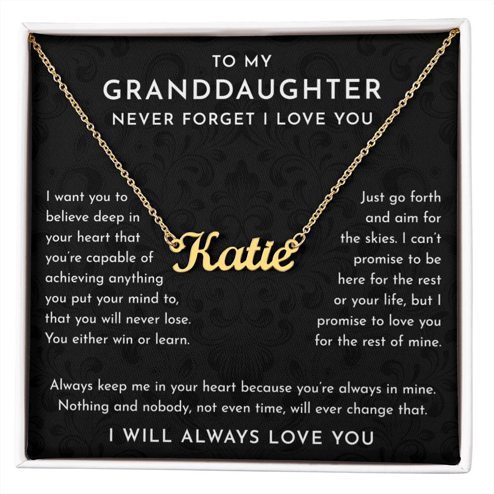 To My Granddaughter best
