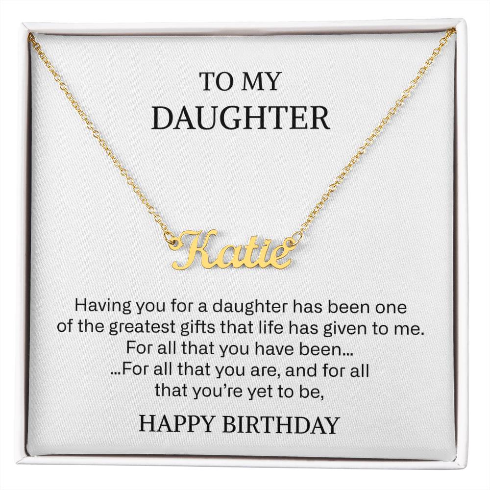 217 daugher name neckalce
