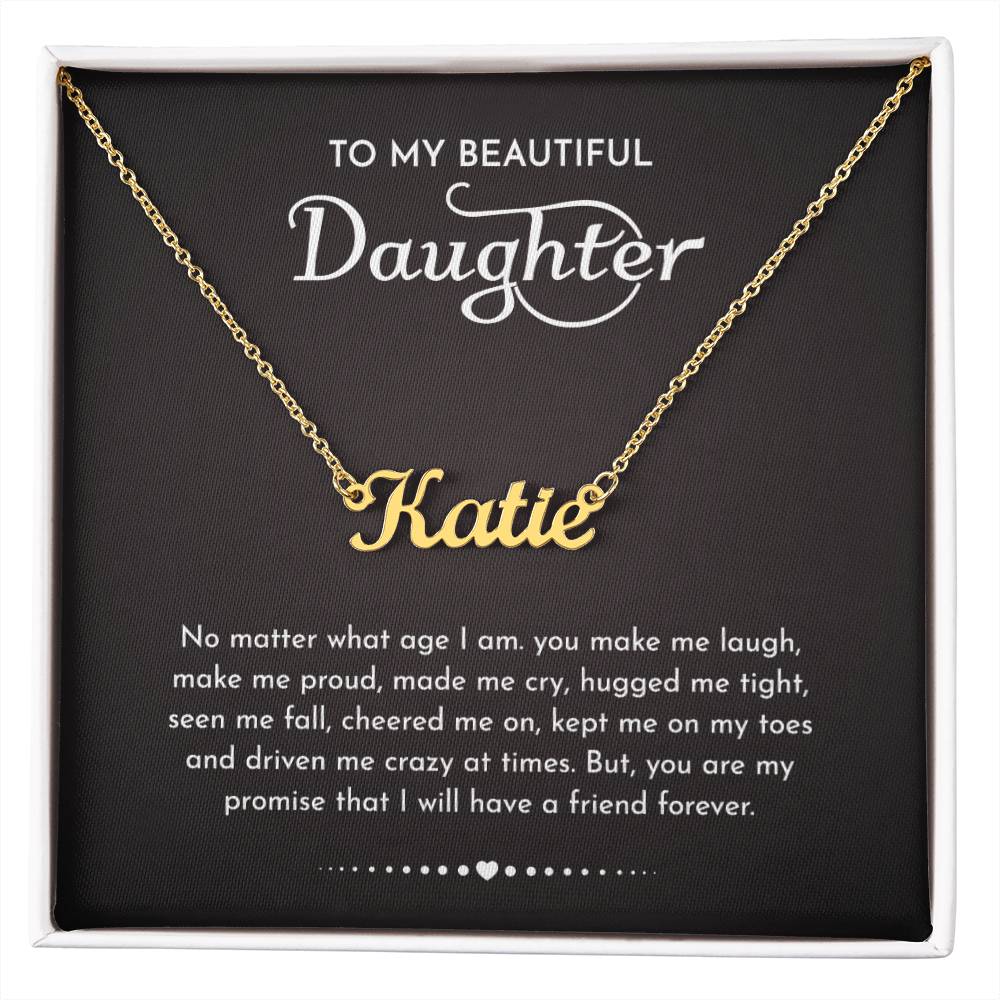 Daughter Gifts From Mom Dad To My Daughter Necklace Graduation Gifts Birthday Christmas Message Card LED Gift Box
