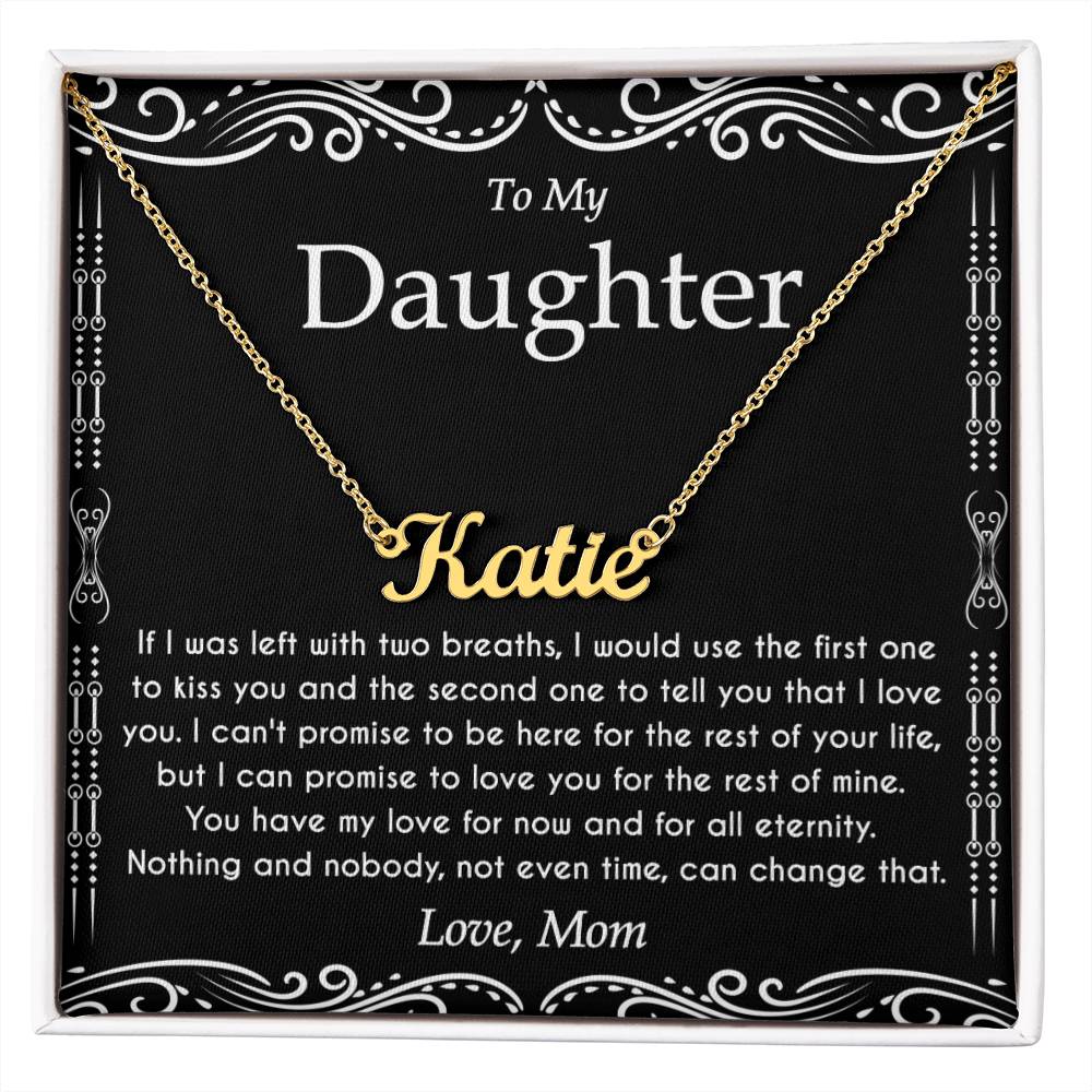 To My Daughter Necklace From Dad With Heartfelt Message & Elegant Box, Father Daughter Gifts from Dad, Birthday Gift for Daughter Adult, Father Daughter Necklace, Daddy Daughter Gifts For My Daughter