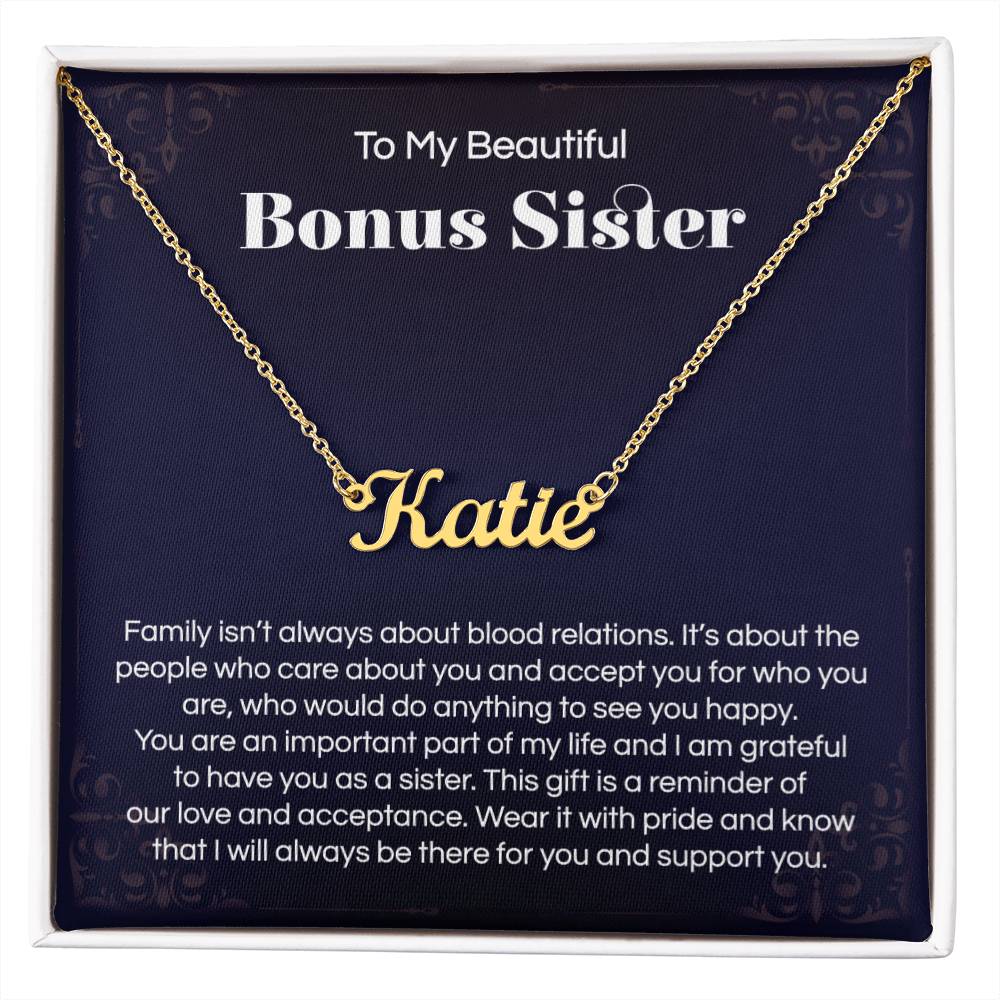 Sister Gifts, Sterling Silver Interlocking 2 Hearts Necklace for Sister in Law, Sister in Law Birthday Gift for Bonus Sister, Unbiological Sister Gifts, Christmas Jewelry