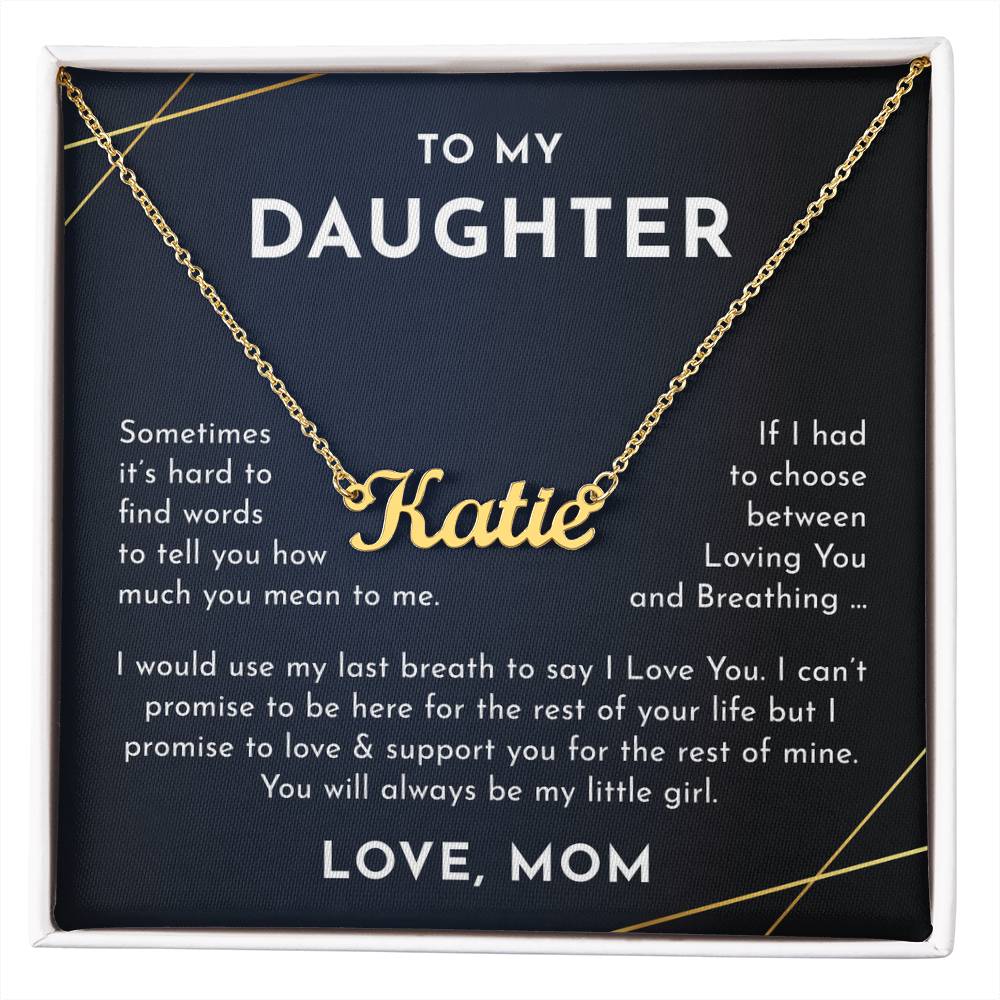 daughter mom name necklace