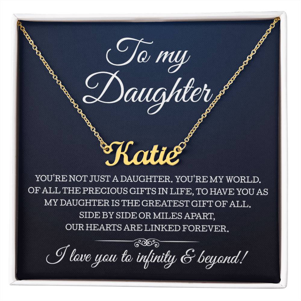 To My Daughter I Love You To Infinity And Beyond