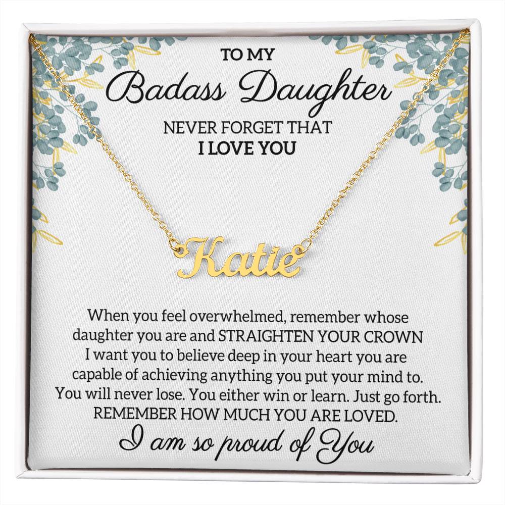 My Daughter Necklace From Dad, Personalized Necklace, Daughter Necklace, Father Daughter Necklace, Gift For My Daughter, Birthday Necklace