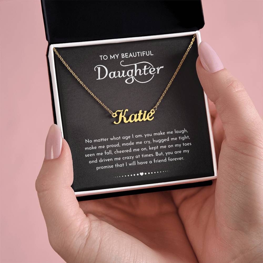 Daughter Gifts From Mom Dad To My Daughter Necklace Graduation Gifts Birthday Christmas Message Card LED Gift Box