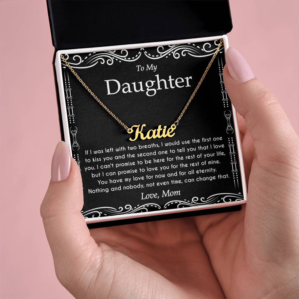 To My Daughter Necklace From Dad With Heartfelt Message & Elegant Box, Father Daughter Gifts from Dad, Birthday Gift for Daughter Adult, Father Daughter Necklace, Daddy Daughter Gifts For My Daughter