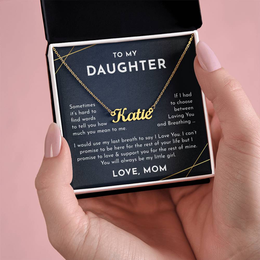daughter mom name necklace
