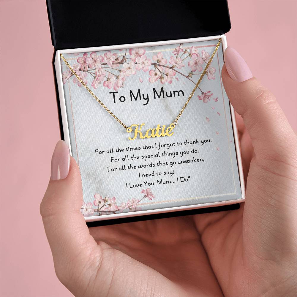 To My Mum Personalized Name Necklace, To My Mom Necklace, Mom Gift, Mom Necklace, Mom Birthday Gift, To Mum Gift, For Her, To My Mom