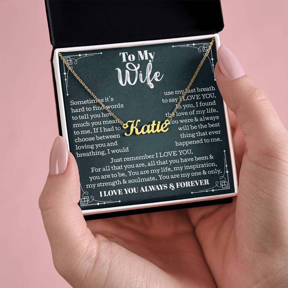 wife best name necklace