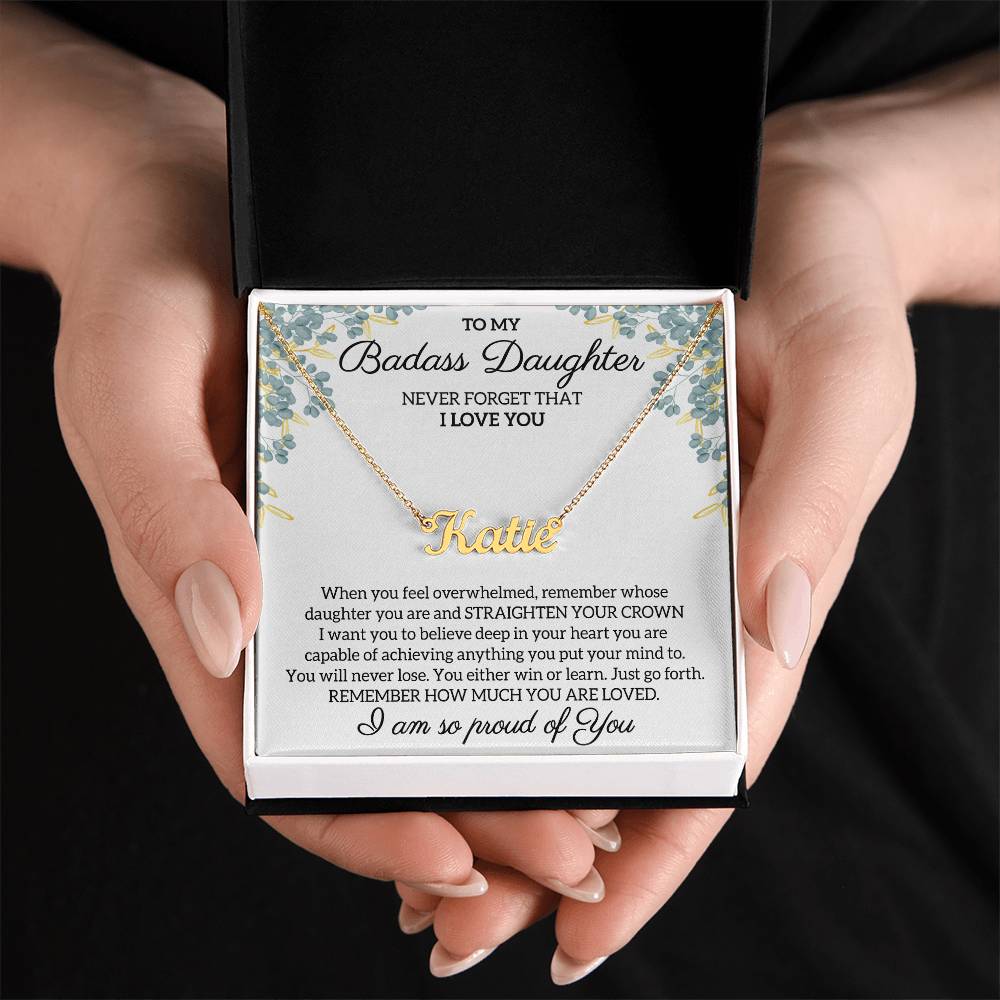My Daughter Necklace From Dad, Personalized Necklace, Daughter Necklace, Father Daughter Necklace, Gift For My Daughter, Birthday Necklace