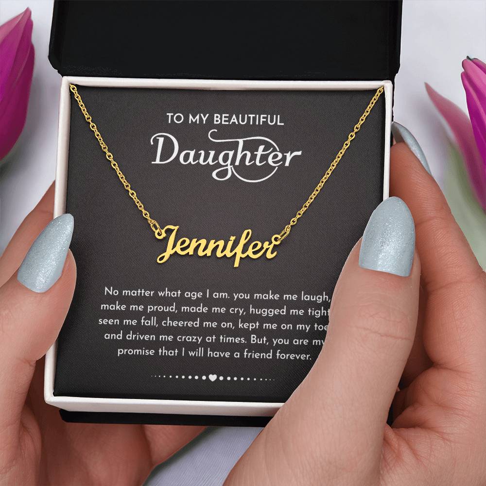 Daughter Gifts From Mom Dad To My Daughter Necklace Graduation Gifts Birthday Christmas Message Card LED Gift Box