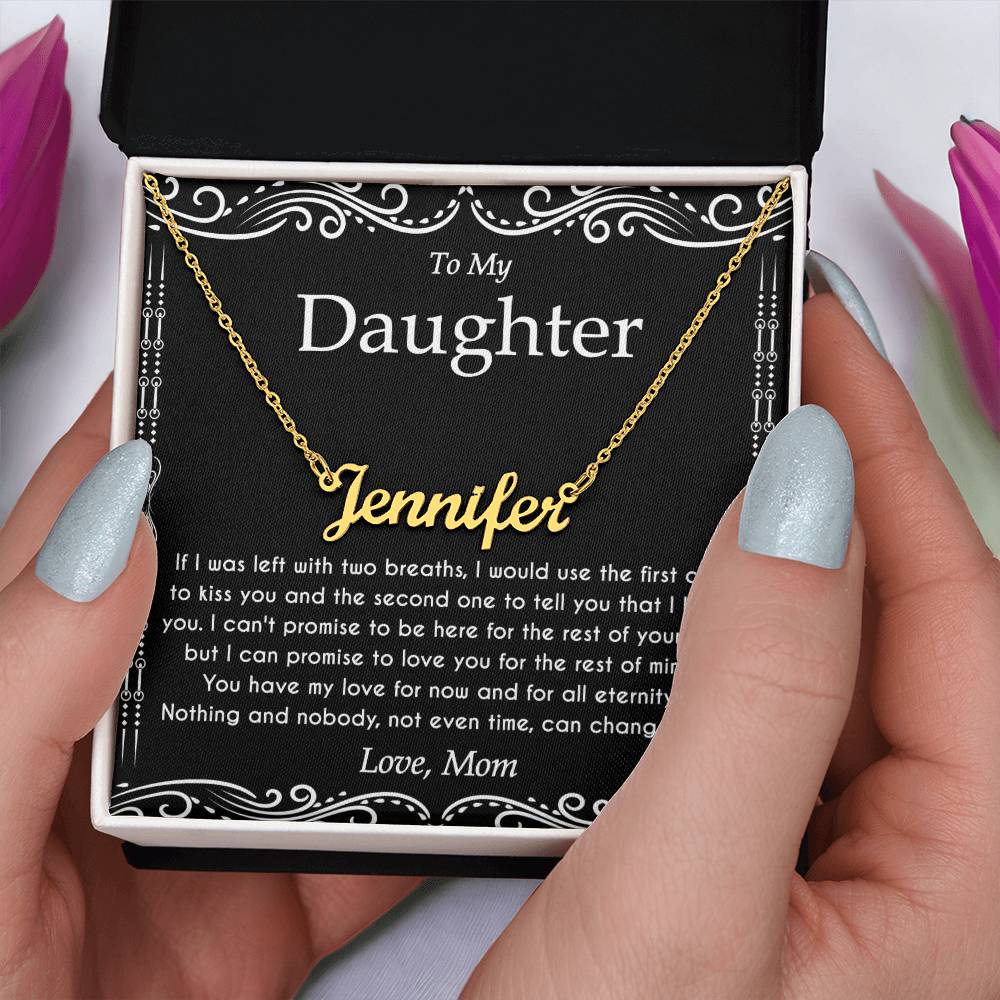To My Daughter Necklace From Dad With Heartfelt Message & Elegant Box, Father Daughter Gifts from Dad, Birthday Gift for Daughter Adult, Father Daughter Necklace, Daddy Daughter Gifts For My Daughter