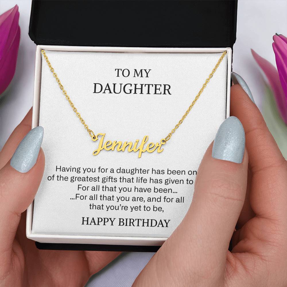 217 daugher name neckalce