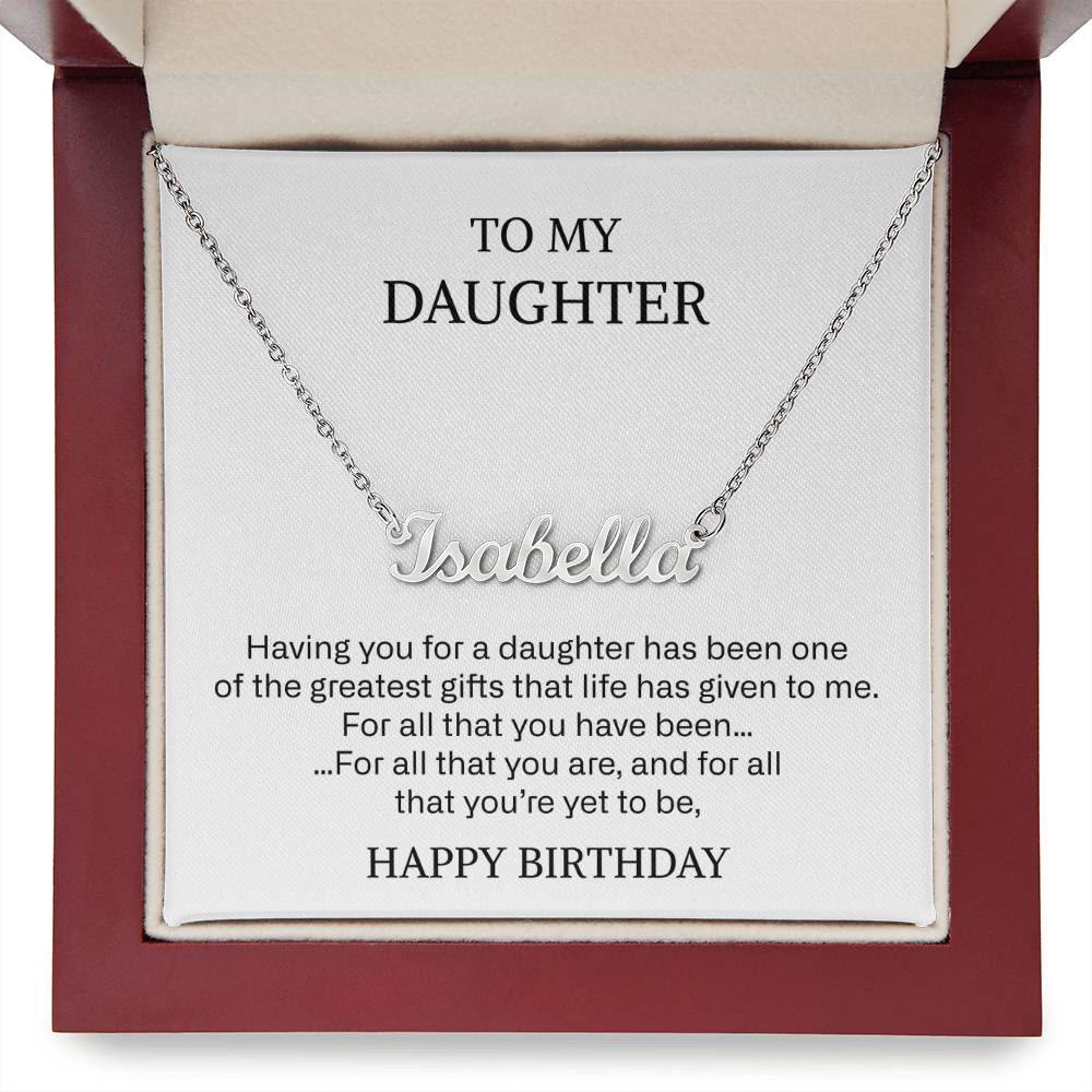 217 daugher name neckalce