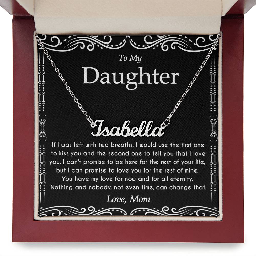 To My Daughter Necklace From Dad With Heartfelt Message & Elegant Box, Father Daughter Gifts from Dad, Birthday Gift for Daughter Adult, Father Daughter Necklace, Daddy Daughter Gifts For My Daughter