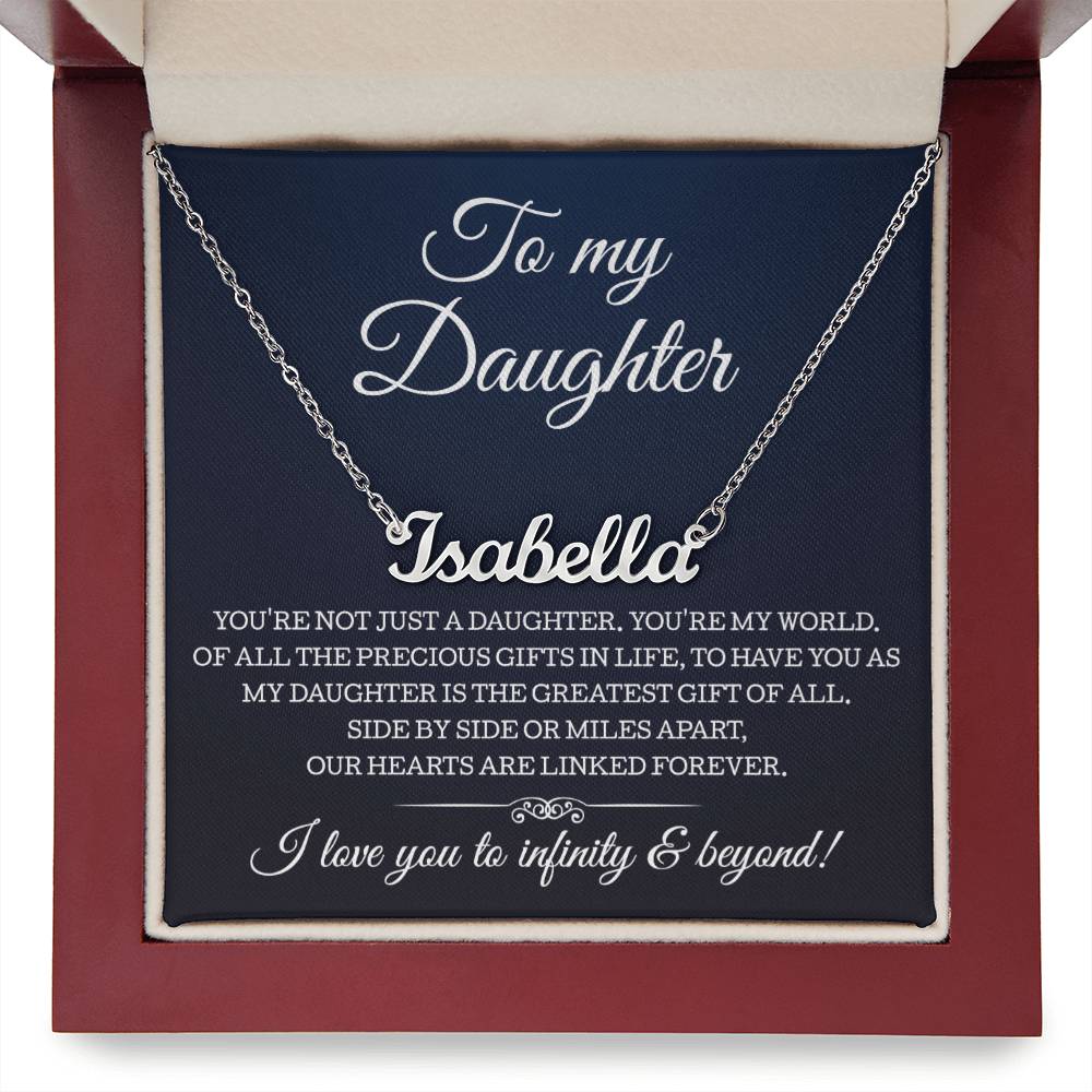 To My Daughter I Love You To Infinity And Beyond