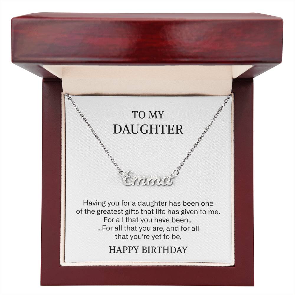 217 daugher name neckalce