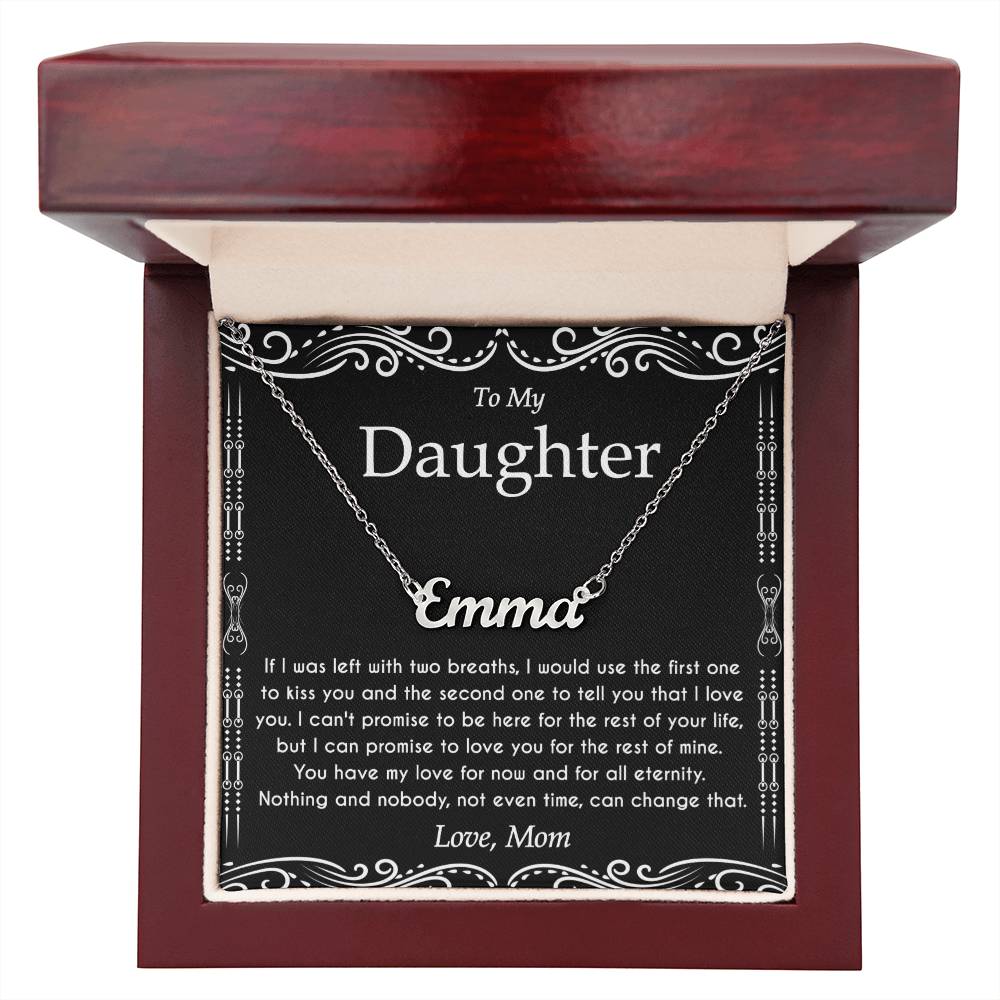 To My Daughter Necklace From Dad With Heartfelt Message & Elegant Box, Father Daughter Gifts from Dad, Birthday Gift for Daughter Adult, Father Daughter Necklace, Daddy Daughter Gifts For My Daughter