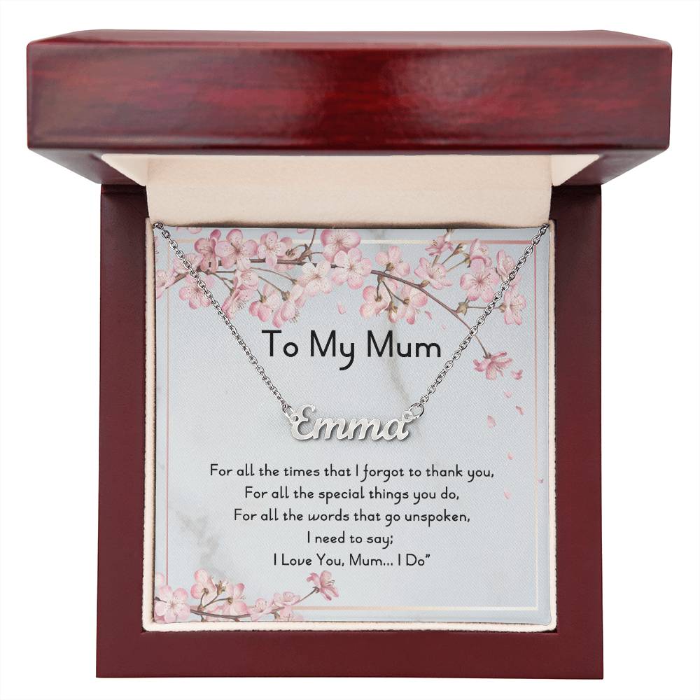 To My Mum Personalized Name Necklace, To My Mom Necklace, Mom Gift, Mom Necklace, Mom Birthday Gift, To Mum Gift, For Her, To My Mom