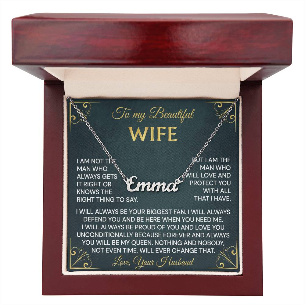 to my wwife