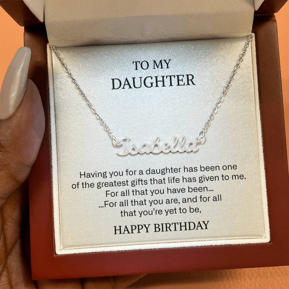 217 daugher name neckalce