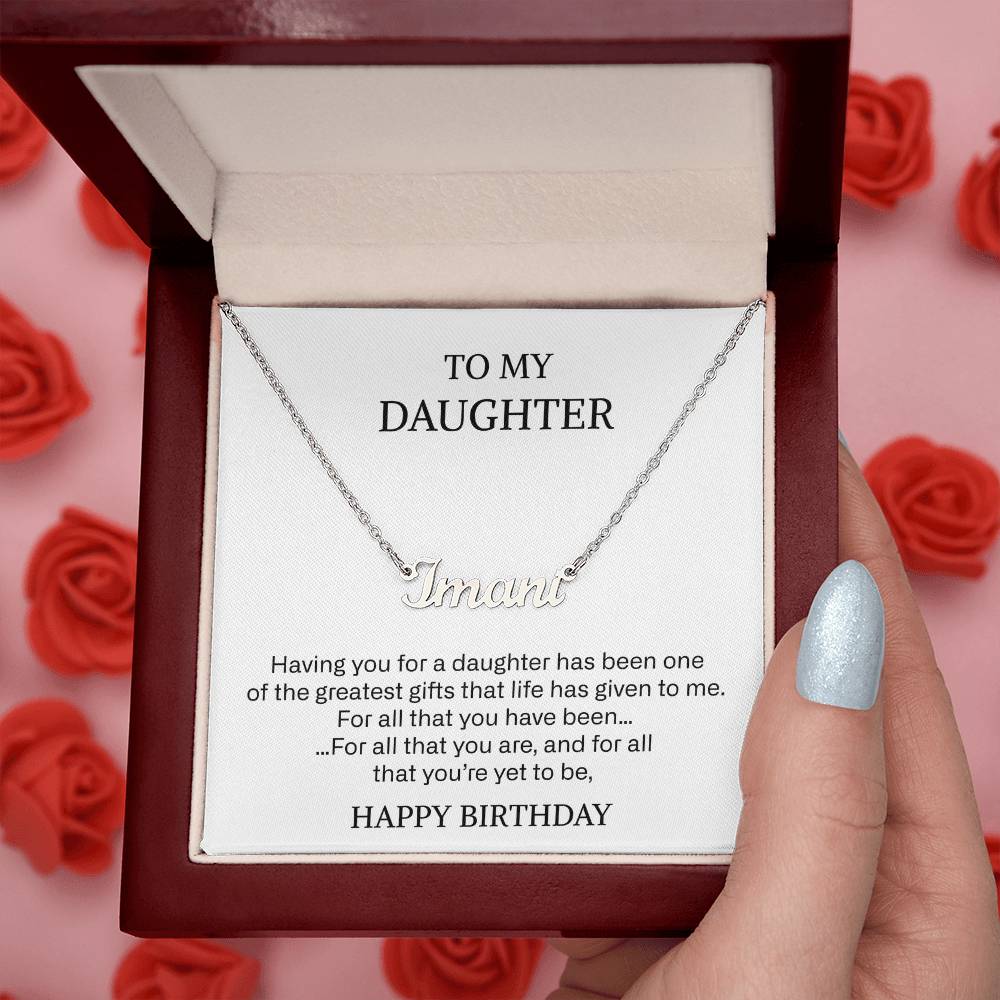 217 daugher name neckalce