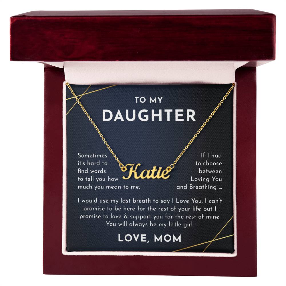 daughter mom name necklace