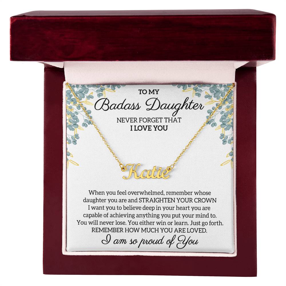 My Daughter Necklace From Dad, Personalized Necklace, Daughter Necklace, Father Daughter Necklace, Gift For My Daughter, Birthday Necklace