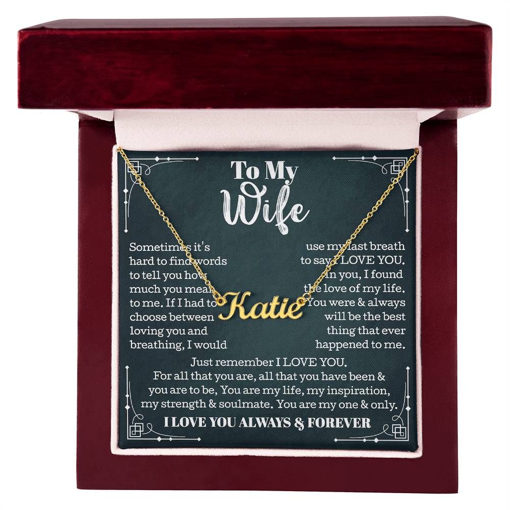 wife best name necklace