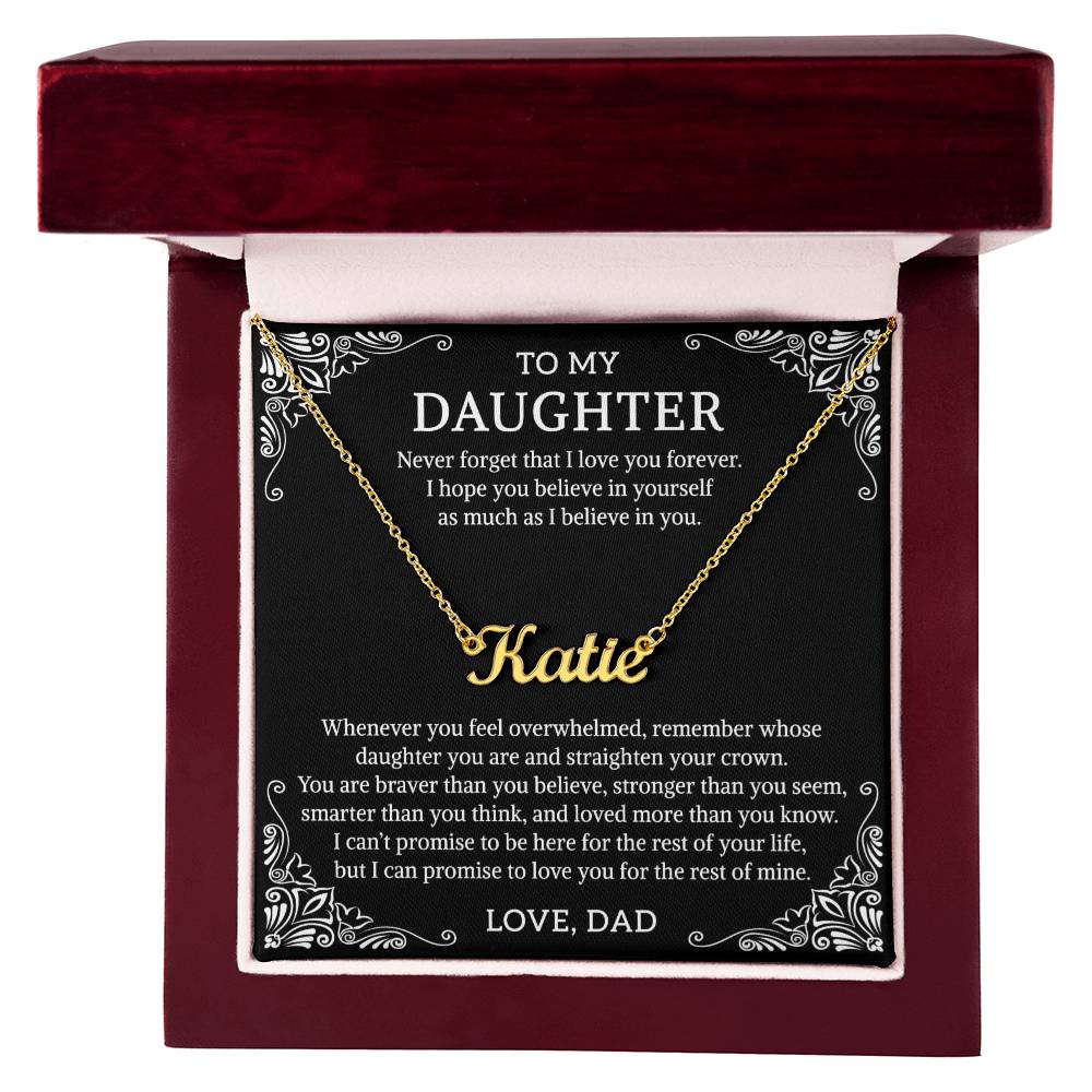 daughter name necklace