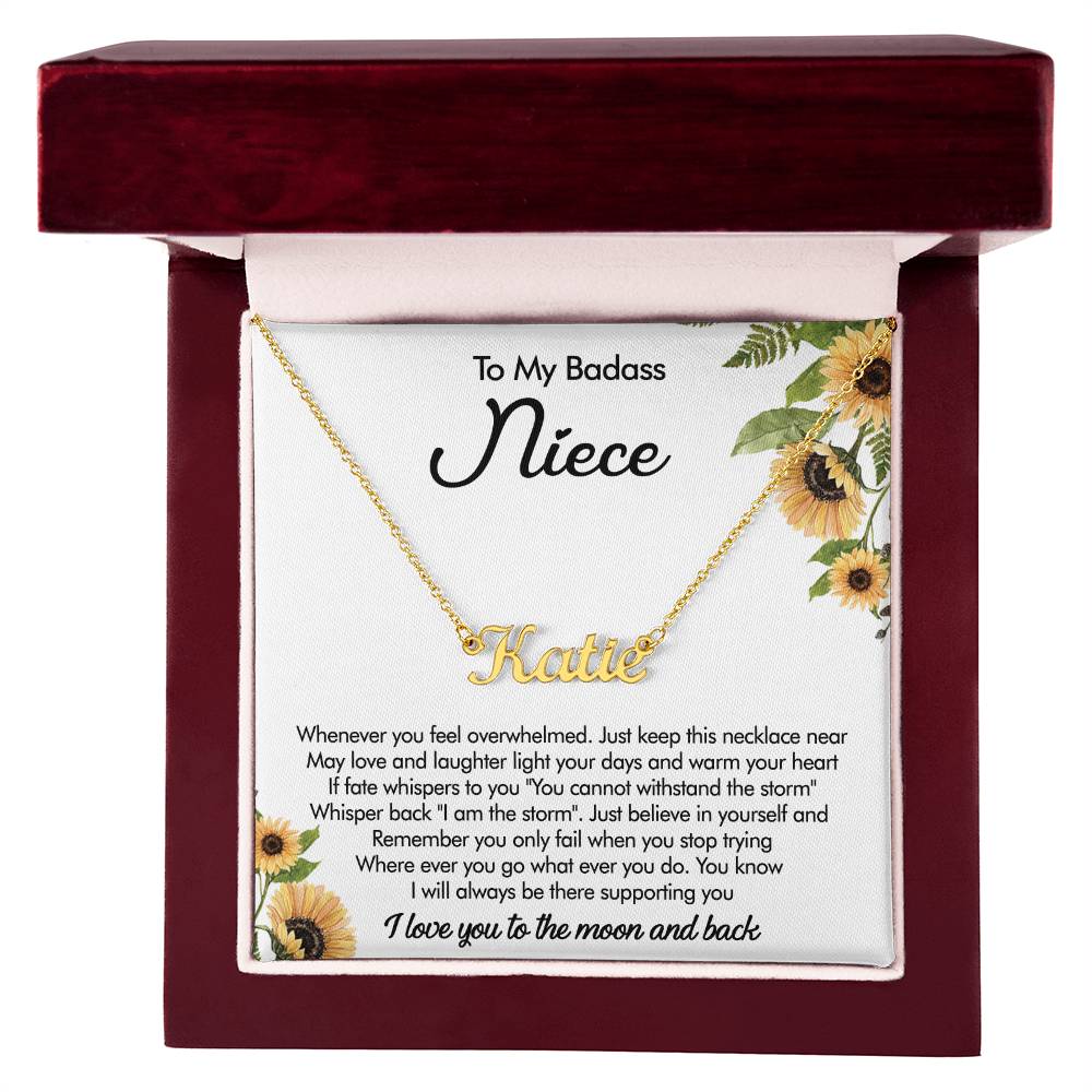 Niece Gifts, Niece Necklace, I Love You To The Moon and Back Heart & Moon Pendant Necklace, Sentimental Niece Jewelry Gifts from Aunt Uncle