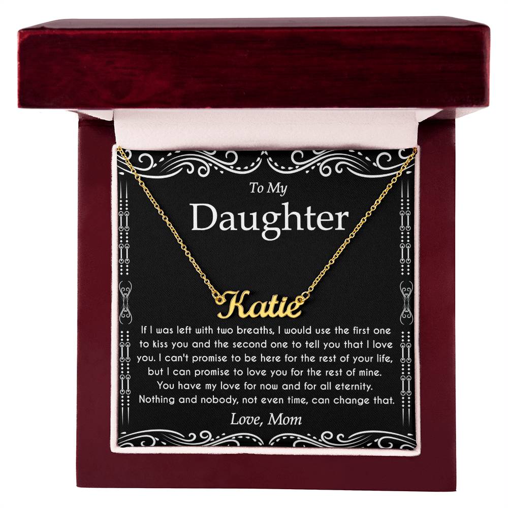 To My Daughter Necklace From Dad With Heartfelt Message & Elegant Box, Father Daughter Gifts from Dad, Birthday Gift for Daughter Adult, Father Daughter Necklace, Daddy Daughter Gifts For My Daughter