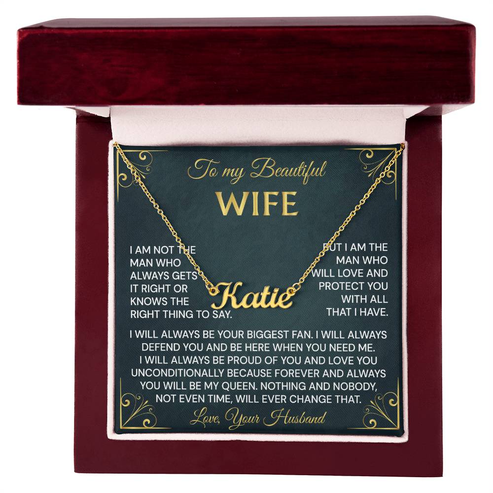 to my wwife