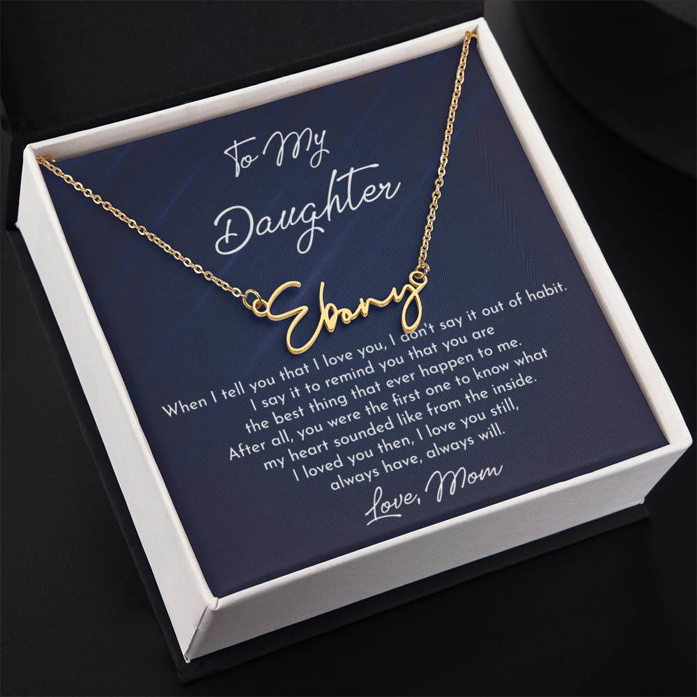 To My Daughter Necklace - A Heartfelt Jewelry Gift from Mom: Show Your Love with This Beautiful and Meaningful Keepsake