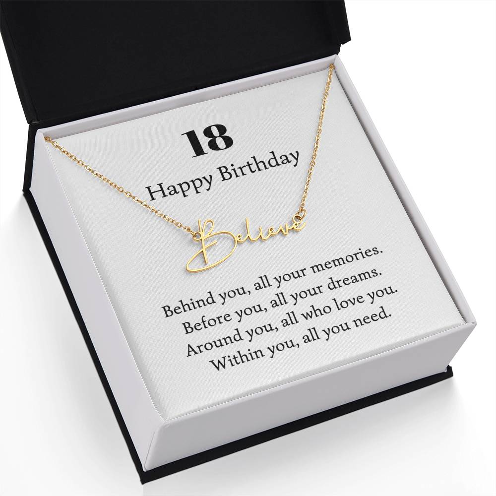 217 happy birthday name neckalce signature