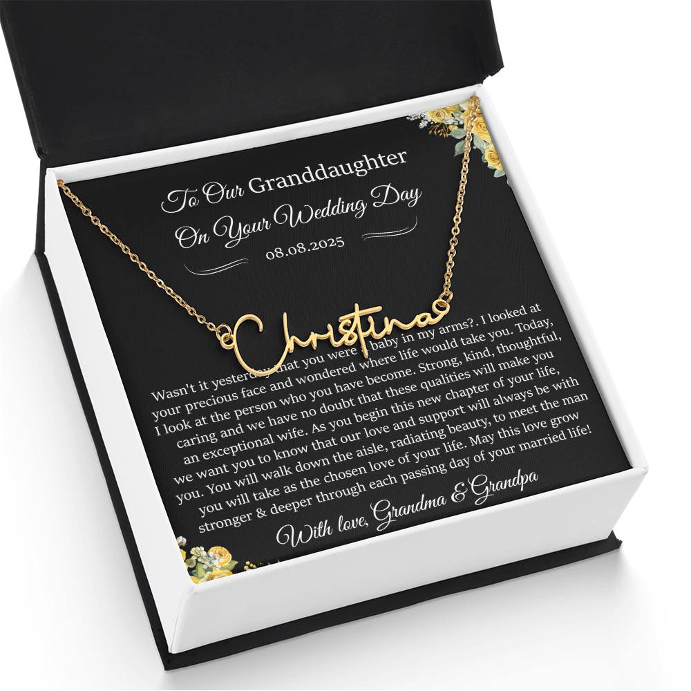 To My granđaguhtẻ on your wedding day