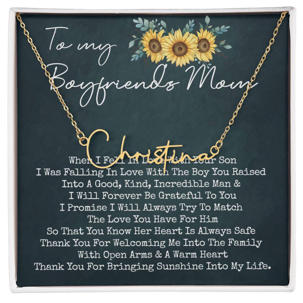 to my boyfriend's mom