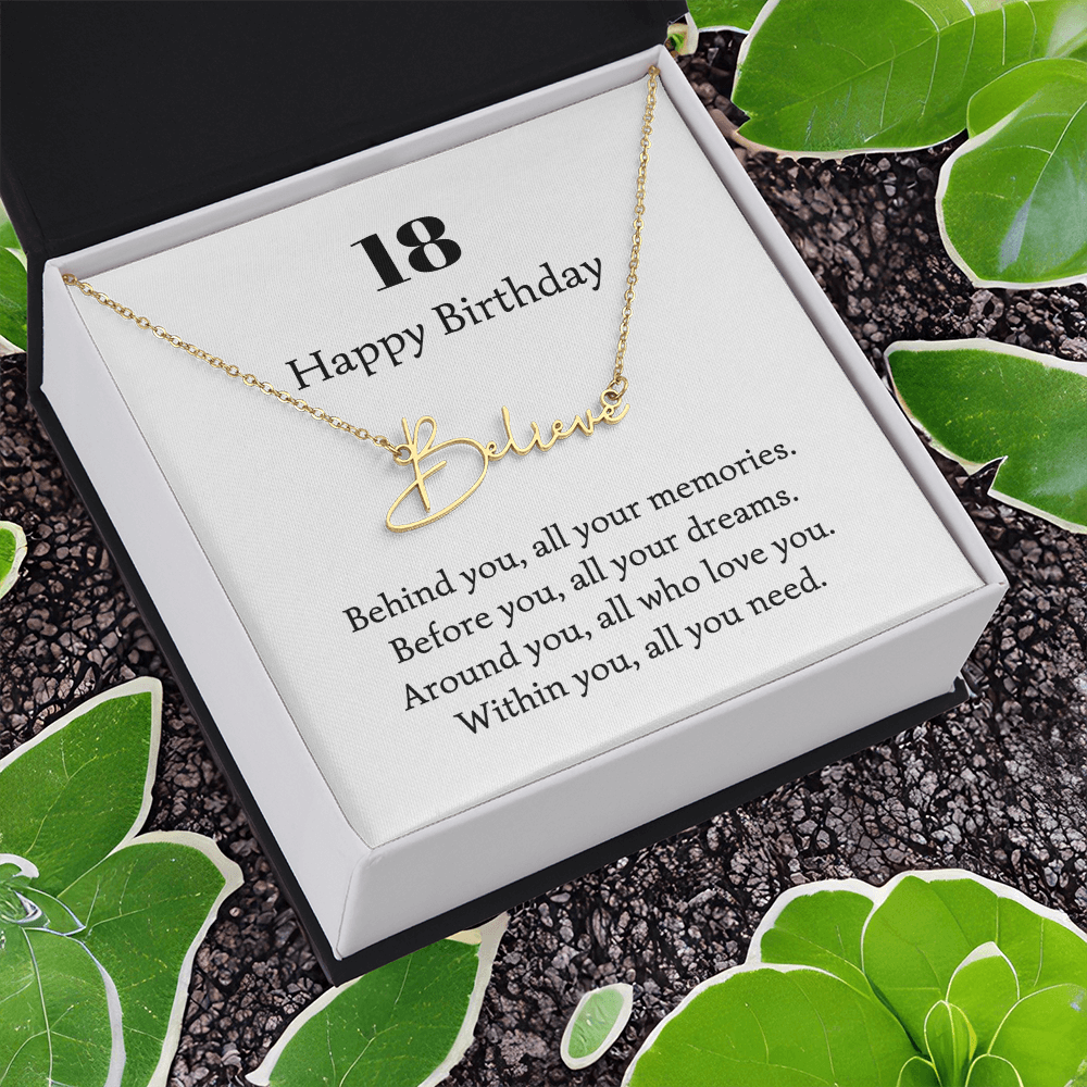 217 happy birthday name neckalce signature