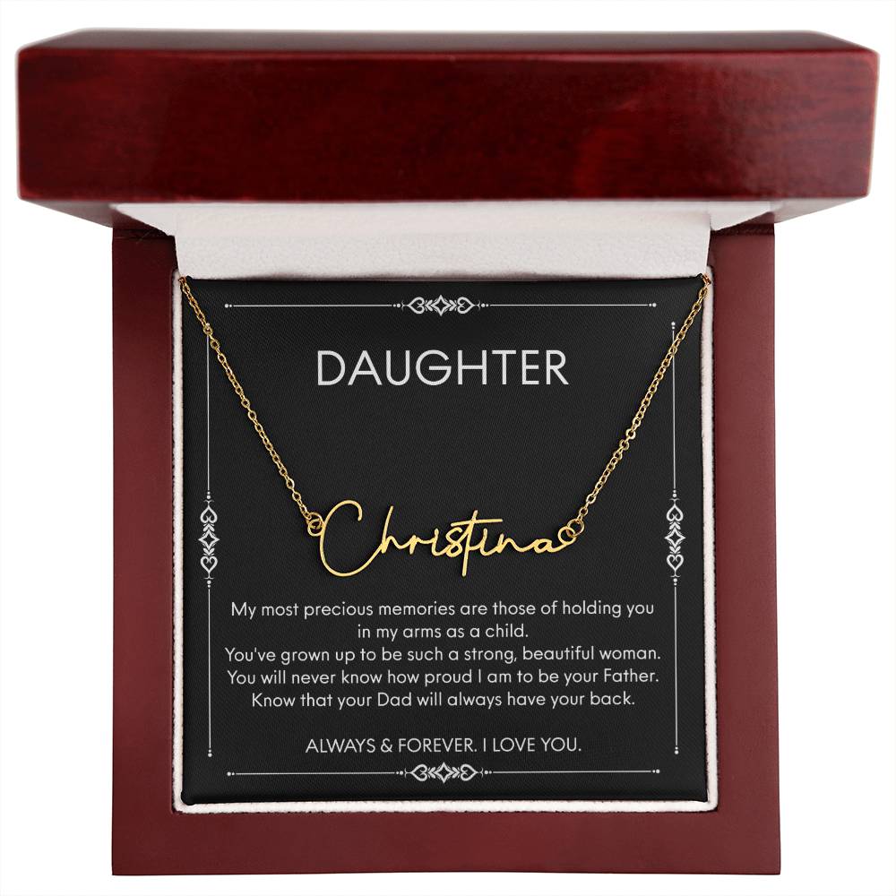 Birthday Gifts For Daughter Necklace, Father Daughter Gifts, Gifts For Daughter From Dad, Daughter Jewelry From Dad