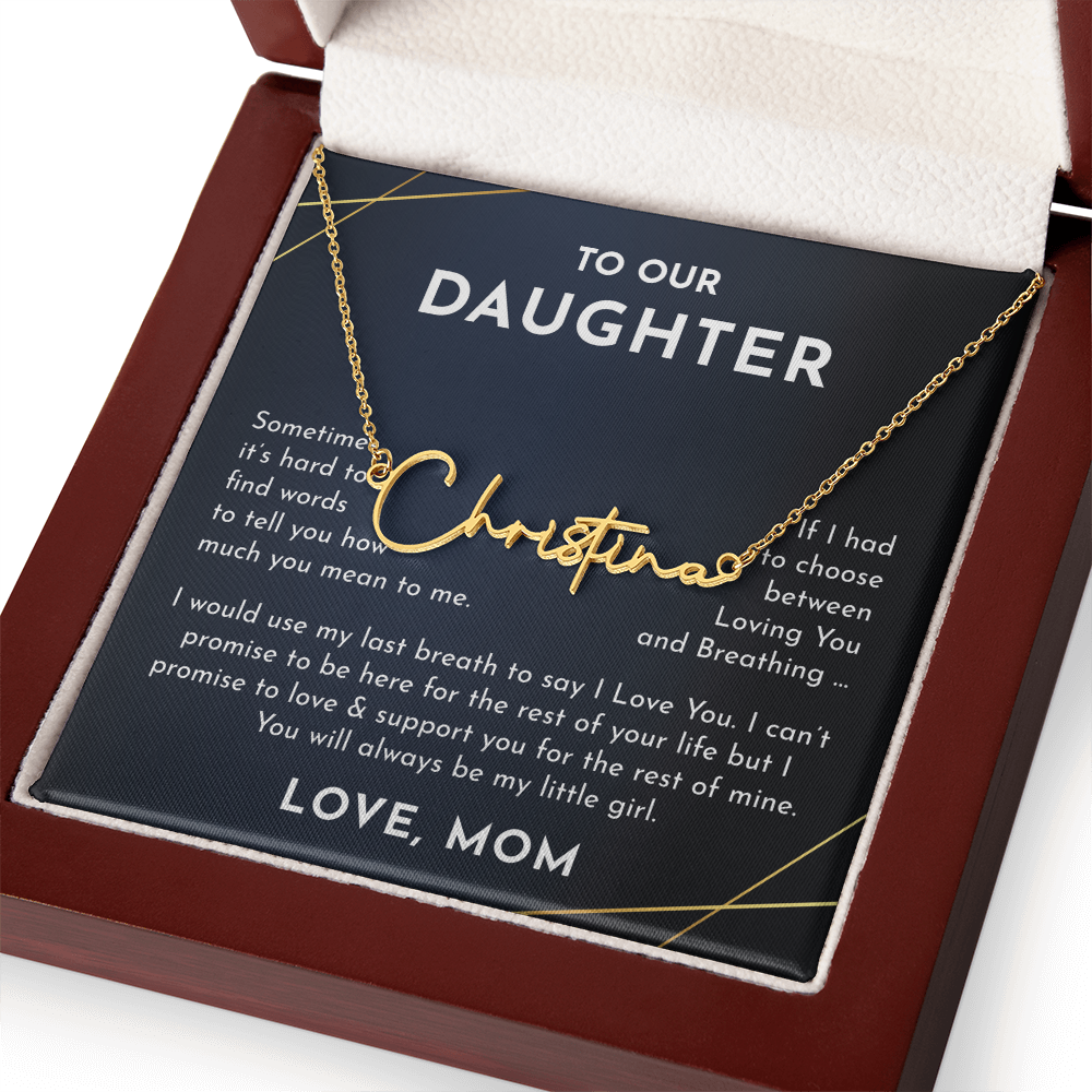 To Our daughter
