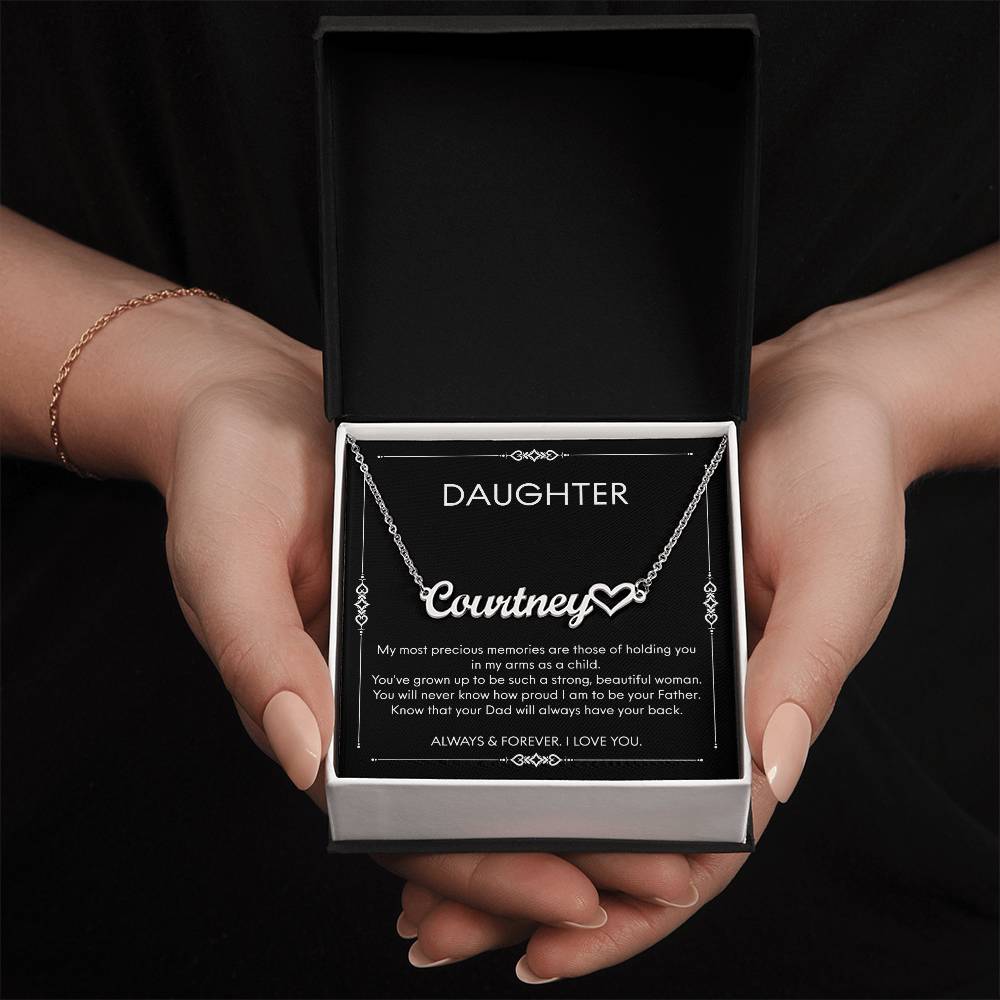 Birthday Gifts For Daughter Necklace, Father Daughter Jewelry, Gifts For Daughter From Dad, Daughter Jewelry From Dad
