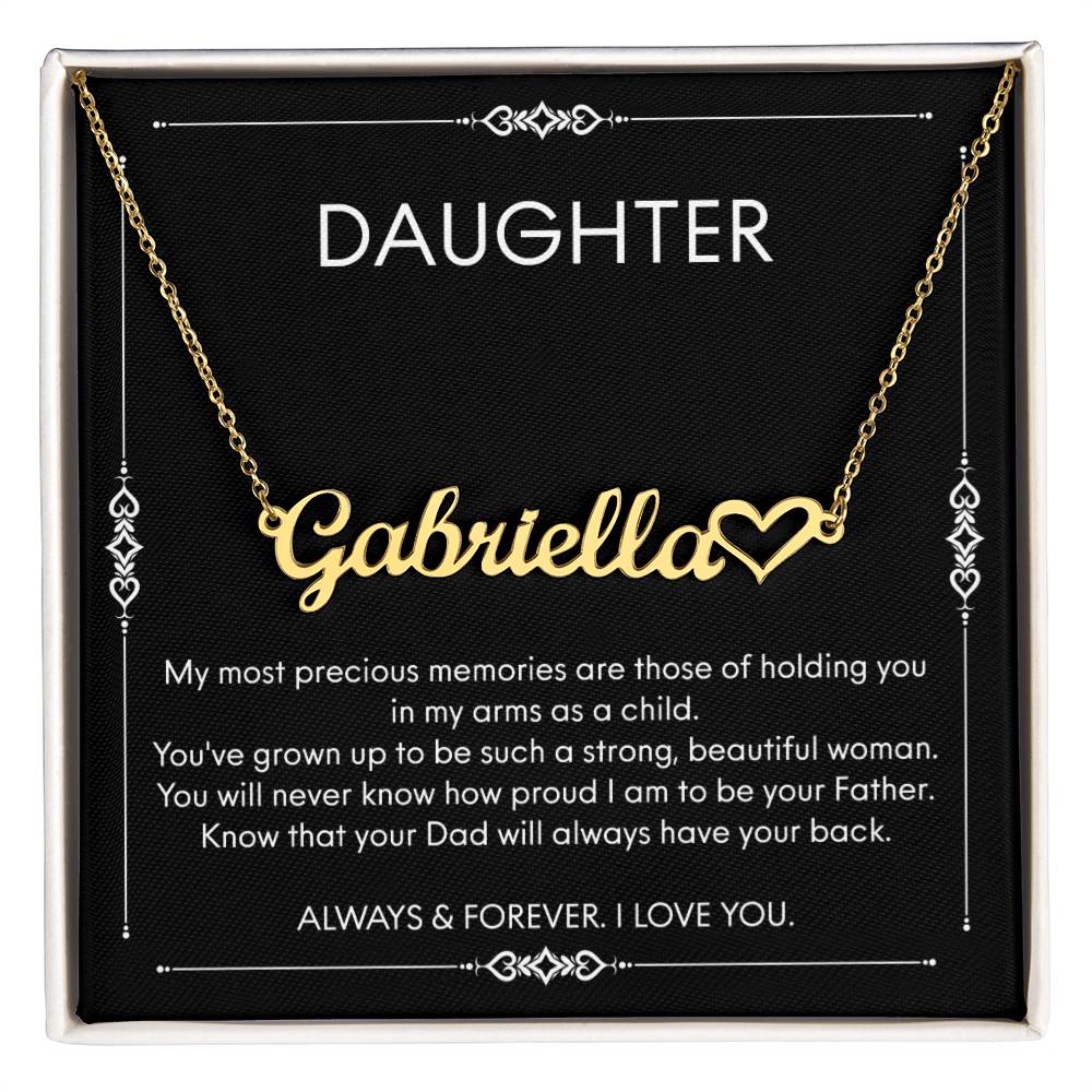 Birthday Gifts For Daughter Necklace, Father Daughter Jewelry, Gifts For Daughter From Dad, Daughter Jewelry From Dad