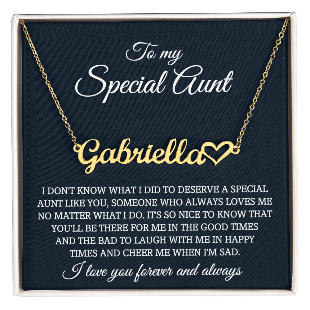 To My Aunt Style Heart Necklace Gifts, Best Aunt Ever Necklace Jewelry Sentimental Gifts for Aunt Auntie
