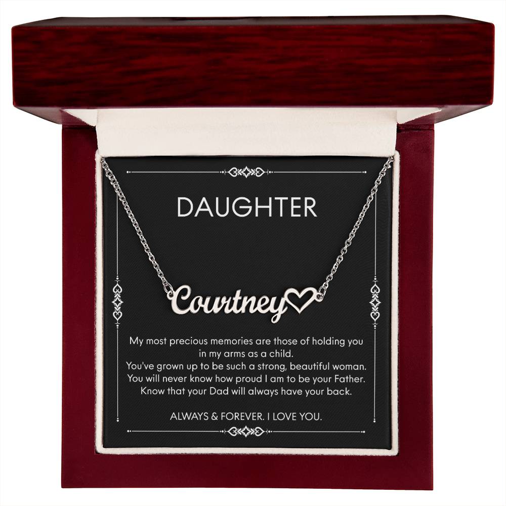 Birthday Gifts For Daughter Necklace, Father Daughter Jewelry, Gifts For Daughter From Dad, Daughter Jewelry From Dad