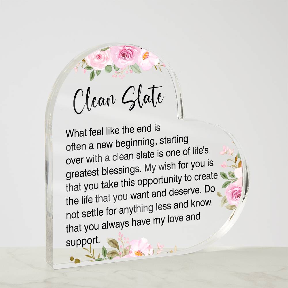 New Beginnings Gift for Her, Divorced Gift, New Job, Break up Gift Necklace, Moving Gift, Clean Slate