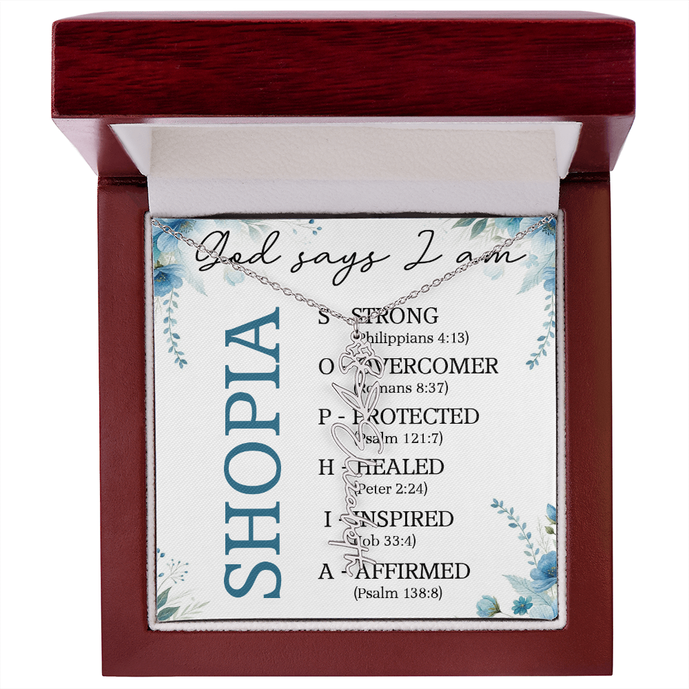 0810 GODSAY NAME NECKLACE